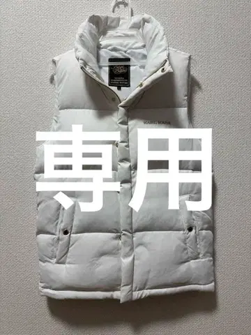 발수 엠보싱 로고 패턴 다운 베스트/M/폴리에스테르