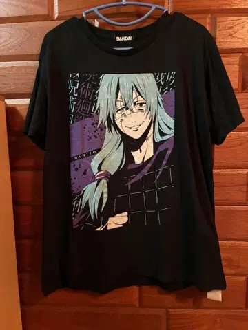 주술회전 마히토 블랙 T셔츠 L 사이즈