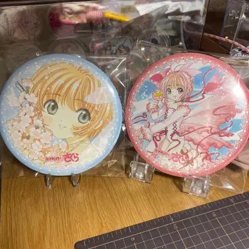 카드캡터 사쿠라 빅 캔뱃지 데카 배지 원화전 2개 세트