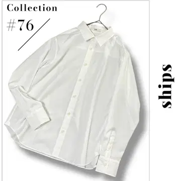 쉽스 SHIPS 24SS 수피마 베이직 셔츠 38 화이트