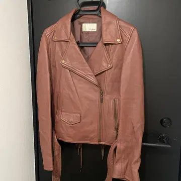 Lily Brown 브라운 가죽 자켓