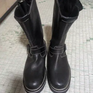 COMME CE MEN 엔지니어 부츠 소가죽 블랙