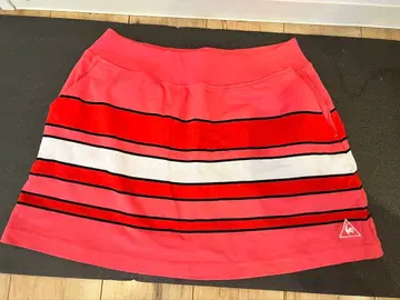 미사용 르꼬끄 La Coq Sportif 스트라이프 스커트