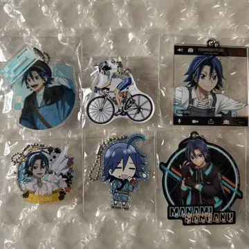 겁쟁이 페달 아크릴 키링 마나미 산가쿠 6개