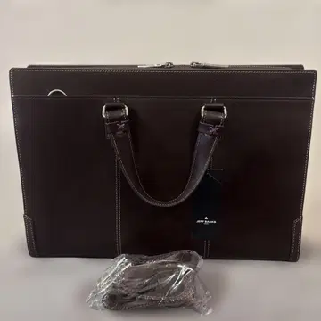 다크 브라운 가죽 비즈니스 백