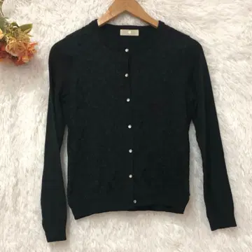 Le Souk (러스크) 크루넥 레이스 가디건 [M] 울 혼방