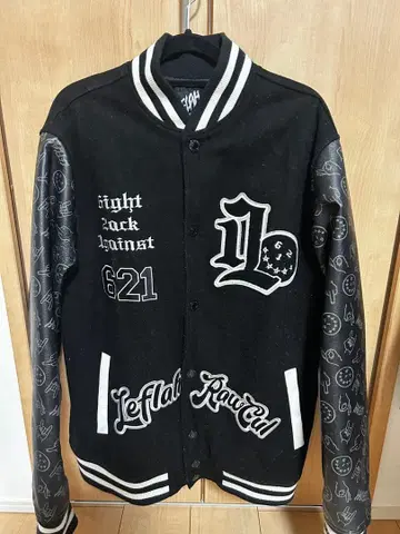 LEFFLAH 바시티 자켓 L 사이즈 블랙