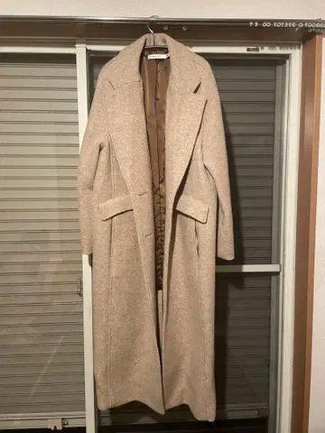 MOUSSY 베이지 롱 코트 사이즈 2