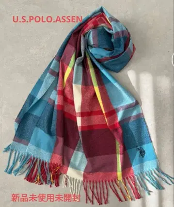 U.S. POLO ASSN. 체크 무늬 스톨