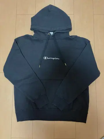 챔피온 블랙 속기모 두꺼운 원단 후드티 M 사이즈