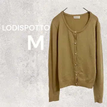 로디스포토 가디건 겉옷 긴팔 스캘럽 M 꽃 플라워