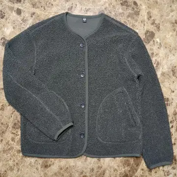 UNIQLO 플리스 자켓 카키 M 사이즈