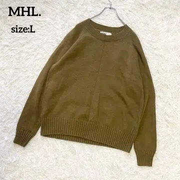 인기 있는 L 사이즈 MHL. 마가렛호웰 코튼 니트 카키