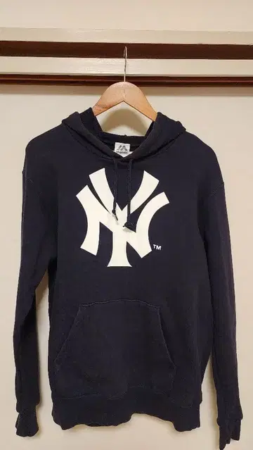 Majestic 뉴욕 양키스 후드티 L 네이비