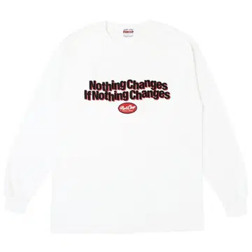 [ 완판템 ] 포크찹NC OVAL SCRIPT L/S TEE