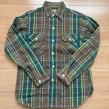 웨어하우스 헤비 플란넬 셔츠 사이즈 14(S)