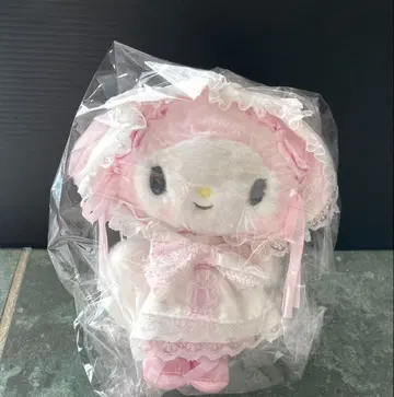 마이멜로디 마스코트 홀더 화이트 프릴 디자인 산리오