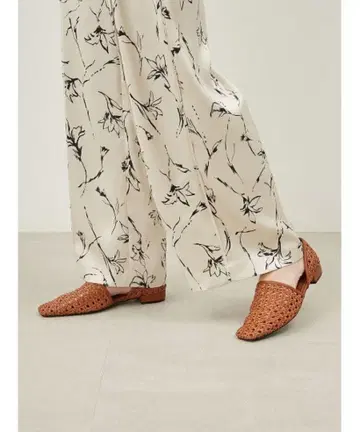 Mila Owen 뜨개질 플랫슈즈 36