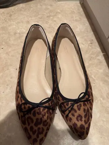 BEAUTY&YOUTH 레오파드 무늬 발레 슈즈 37