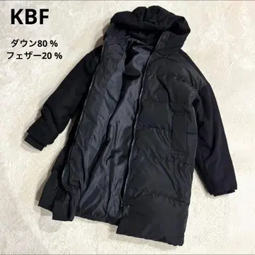 KBF 어반 리서치 다운 코트 블랙 후드 부착 아우터 여성용