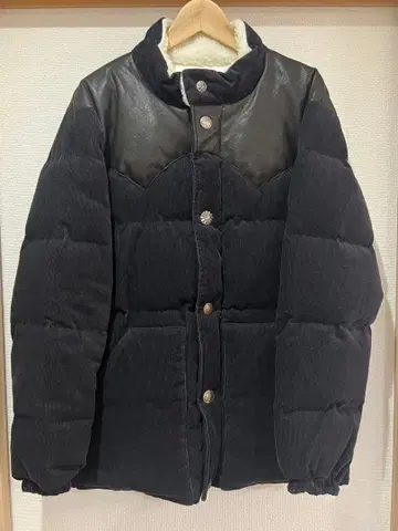 론 헤르만 코듀로이 가죽 다운 자켓
