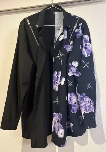 TRAVAS TOKYO 곰 무늬 긴팔 셔츠 FREE 사이즈