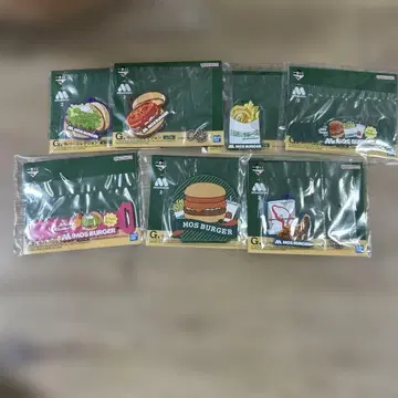 미개봉 새상품 제일복권 모스버거2 러버 컬렉션 7종 컴플리트