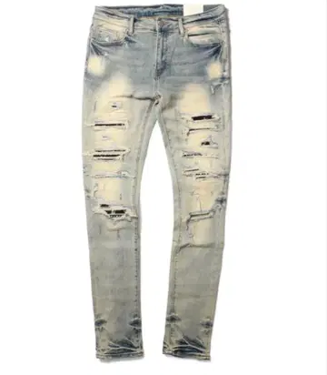 mnml X165 Paisley Stretch Denim Blue 30