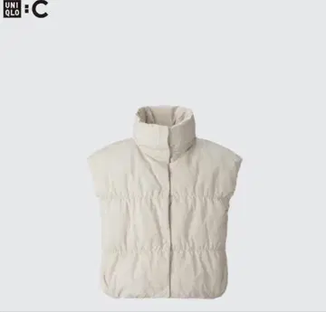 UNIQLO C 다운 크롭 베스트 S 사이즈
