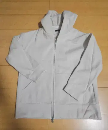 Gready Brilliant 베이지 풀 집업 속기모 후드티