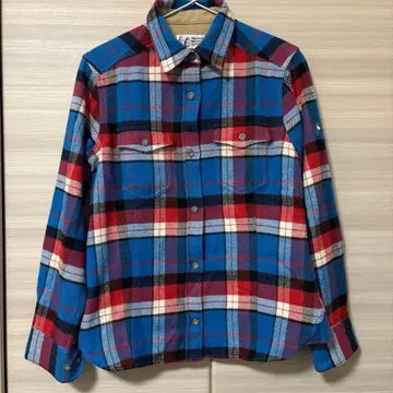 마모트 플란넬 셔츠 블루 레드 L 사이즈