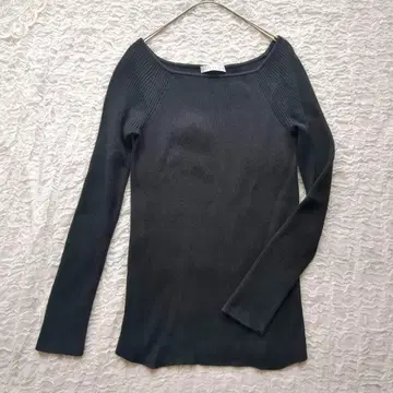 에스트네이션 리브 니트 코튼 실크 캐시미어 혼방 블랙