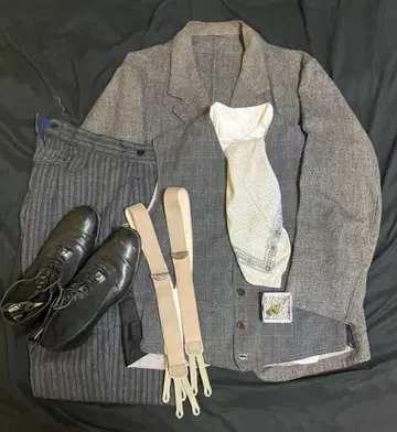 빈티지 앤티크 셋업 프렌치 20~40s 색 코트