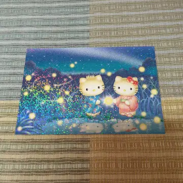 미사용 새상품 헬로키티 초중추엽서 엽서