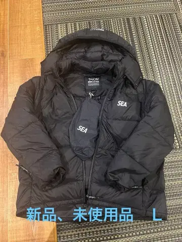 TAION 블랙 다운 자켓 SEA L