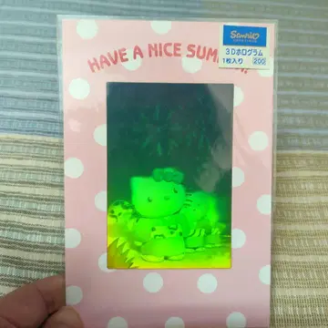 미사용 새상품 헬로키티 3D 홀로그램