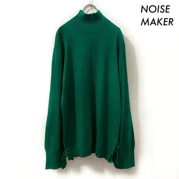 NOISE MAKER 노이즈 메이커 터틀 니트 소매 리본 긴팔