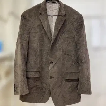 랄프 로렌 브라운 스웨이드풍 테일러드 자켓