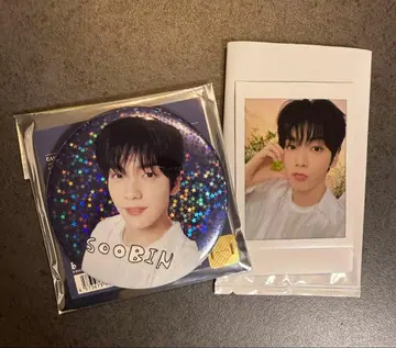 SOOBIN 캔뱃지와 폴라로이드 사진 세트