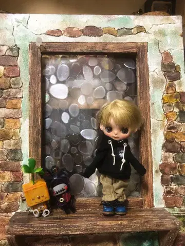 미니 브라이스 아웃핏 후드티 세트 블랙