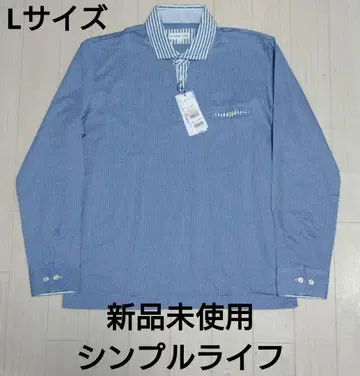 미사용 새상품 심플 라이프 쿨맥스 스트라이프 패턴 피케 셔츠
