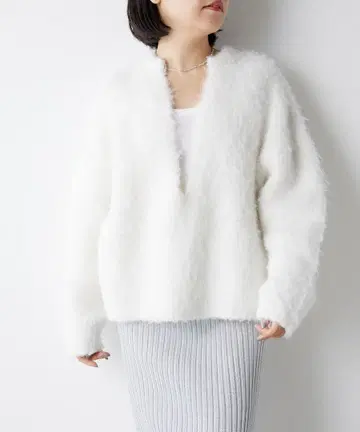 Whim Gazette 니트 V 풀오버