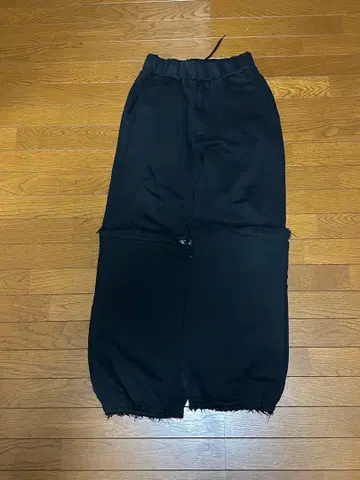 GRANCY ] 지퍼 디자인 스웨트 팬츠/s/블랙