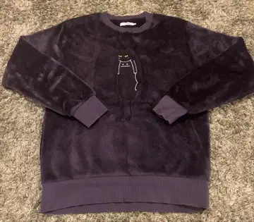 그라니프 고양이 가면 뷰티풀 섀도우 보아 플리스 맨투맨 S