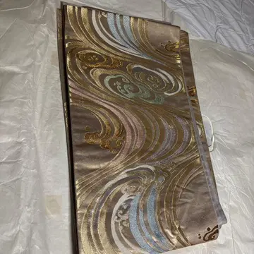 장척 인박 긴토오시 파문 육통 후쿠로 오비 순수 실크