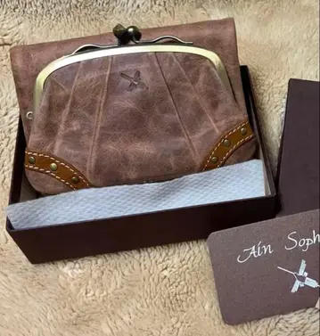 아인소프 가마구치 지갑 이단 접이식 새상품