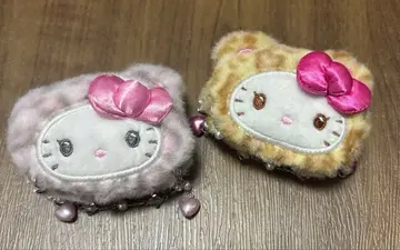 헬로키티 갸루곰 레오파드 무늬 앞머리 클립