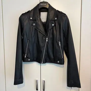 MERCURYDUO 가죽 라이더 자켓 블랙