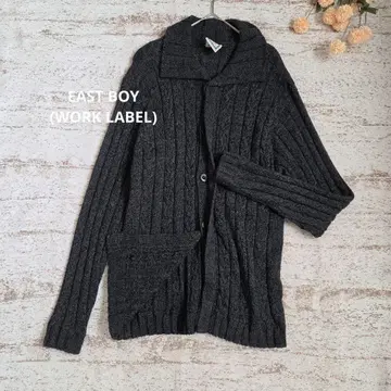EASTBOY 가디건 다크 그레이 [ F ] 가을/겨울 부드러운 울 혼방