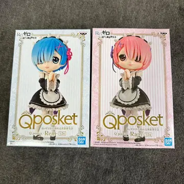 qposket 리제로 렘 라무 피규어